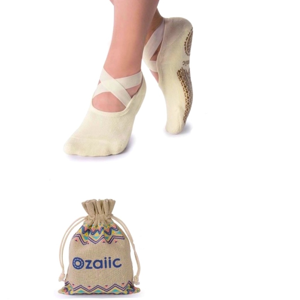 Yoga Ballet Slippers, beige, shoe size 5-11, LIKE NEW